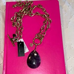 Elegant Gold and Purple Necklace